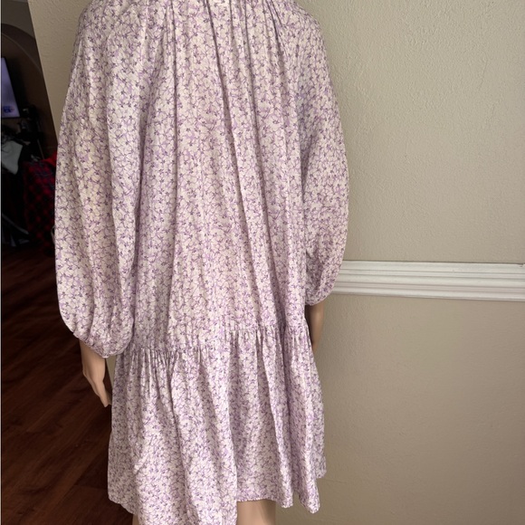 H&M Floral Print Women's Dress size medium used - Picture 4 of 6